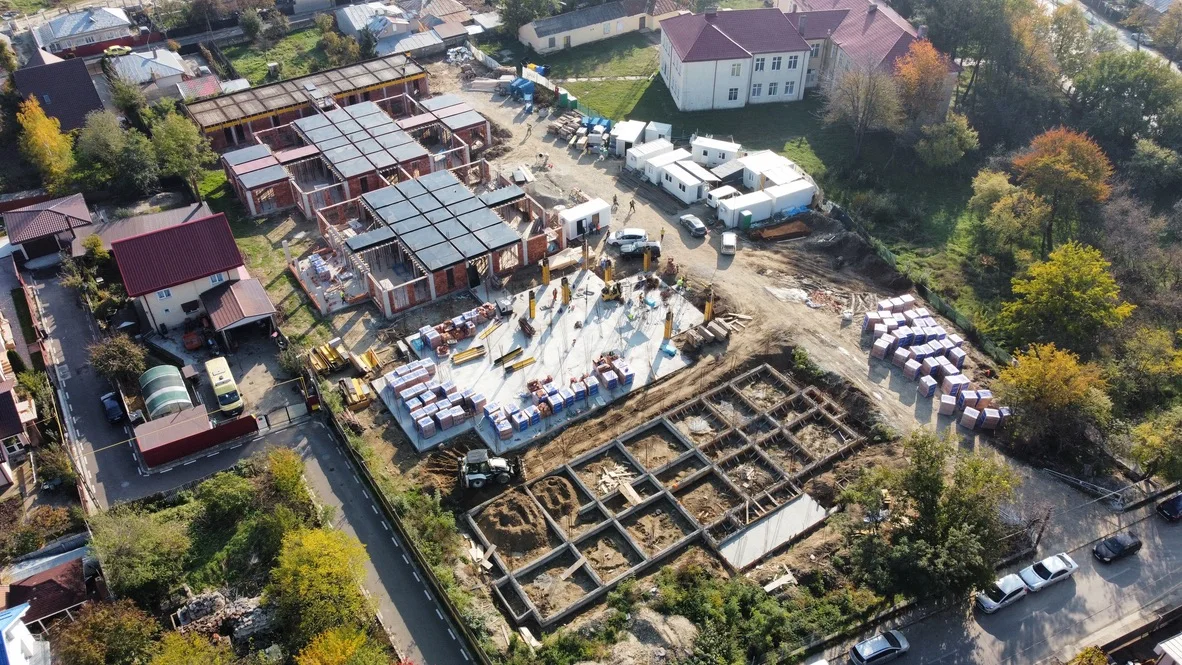 CREȘĂ BACĂU - vedere aeriana santier