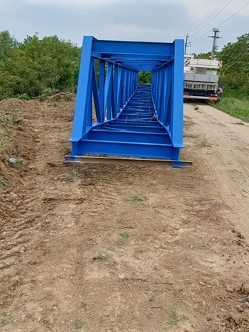 ESTACADĂ CRAIOVA - vedere prin structura metalica albastra