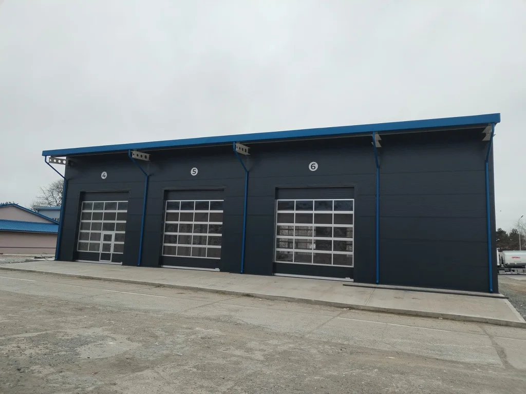 HALE DELTA INTERNATIONAL CONSTANȚA - fatada hala C6 finalizata
