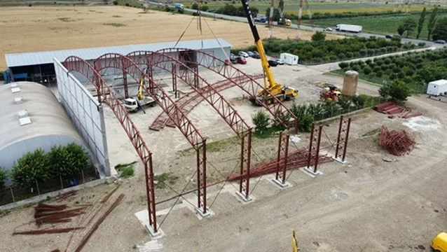 HALĂ MOLDOVA FARMING - structura metalica pentru baza depozitare agricola
