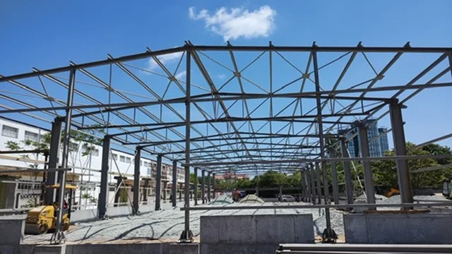 HALĂ PORT CONSTANȚA - front structura metalica
