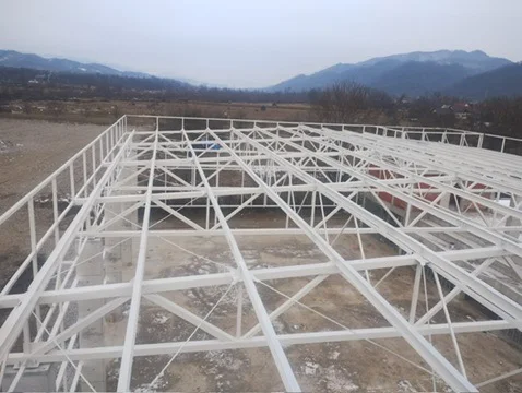 SALĂ SPORT 102 LOCURI COMUNA BÂRSANA - structura acoperisului in zona montana